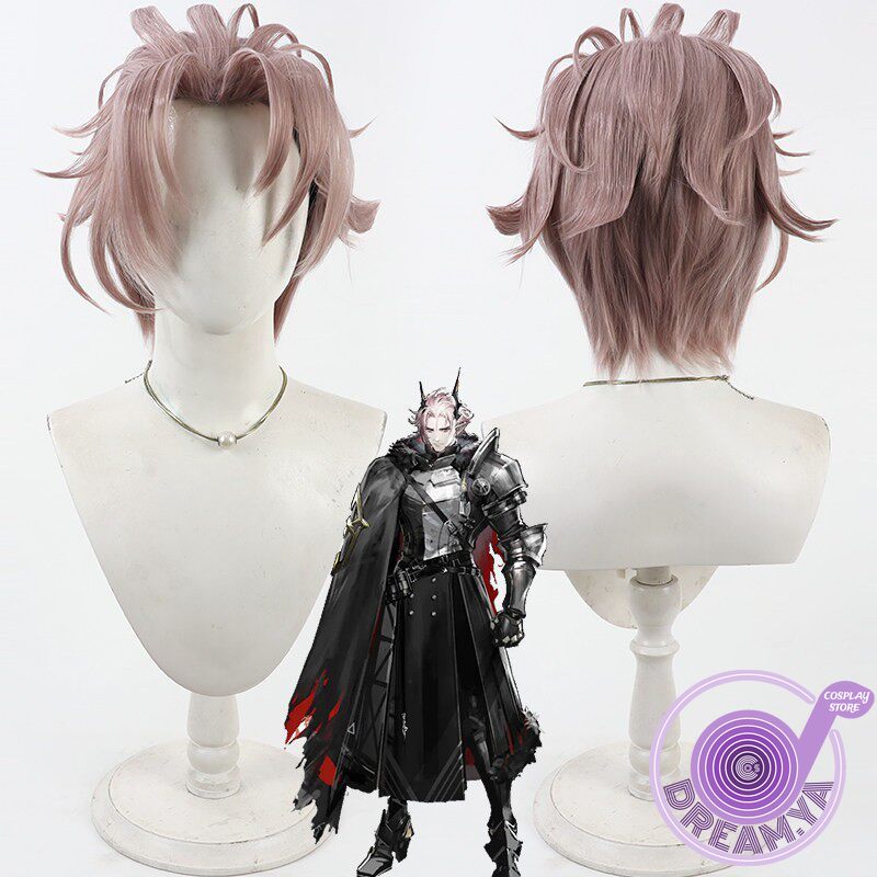 Synthetic Wigs - Theresis Cosplay Pruik Arknights Roze Kort