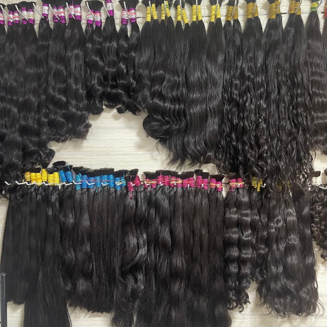 Water Wave Bulk Human Hair For Braiding - Super Frans bulk haar voor vlechten,
