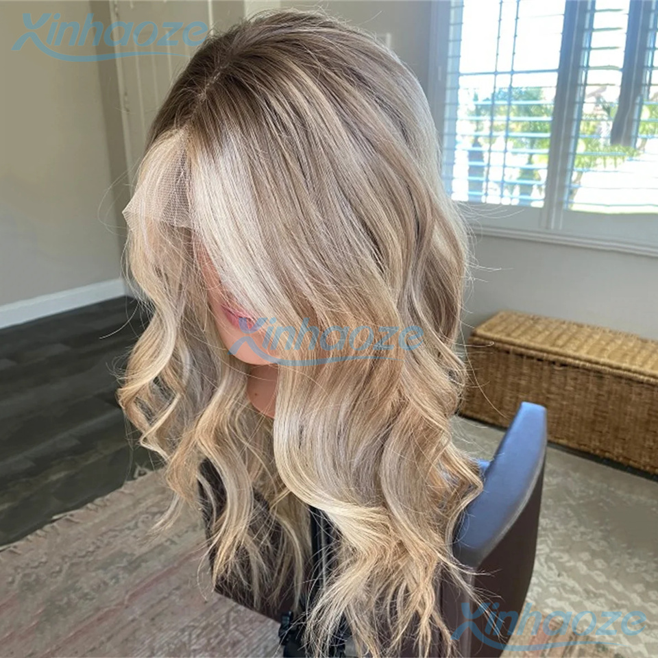 613 Blonde Body Wave Lace Front Wig - # 8/613 Hoogtepunt Pruik Menselijk Haar