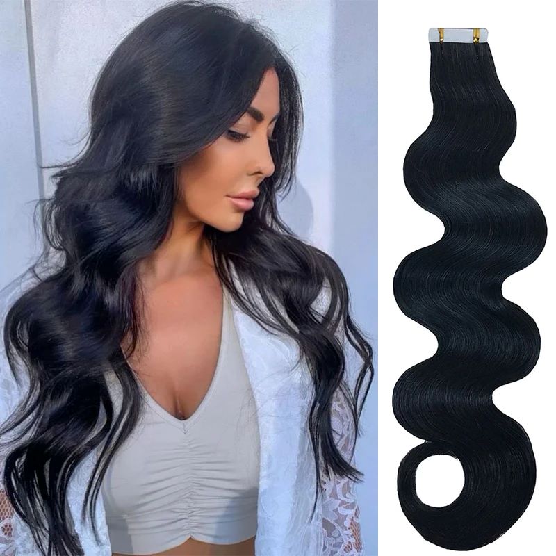 Lange Body Wave Tape In Human  - Invisible Tape In Extensions Real Hair recensie en prijs