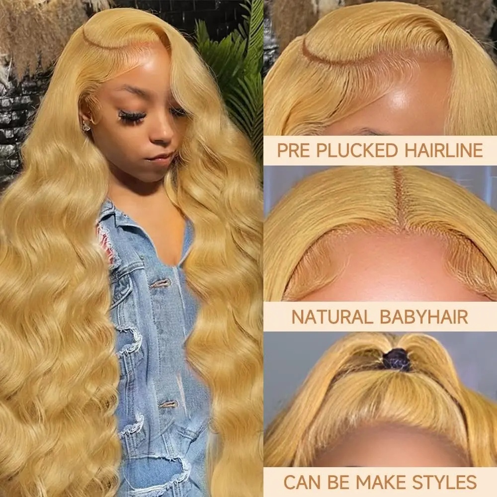 Honingblonde pruik, body wave, - Lace Front Wigs recensie en prijs