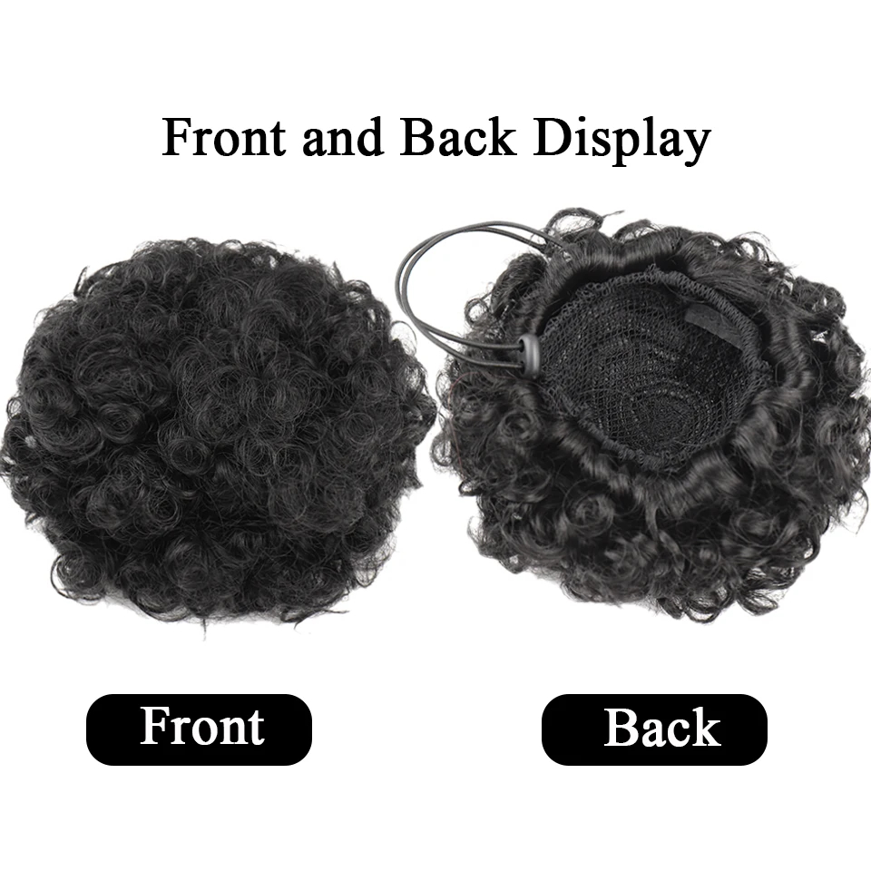Afro Puff Trekkoord Paardensta - Seamless Clip In Hair Extensions Human Hair recensie en prijs