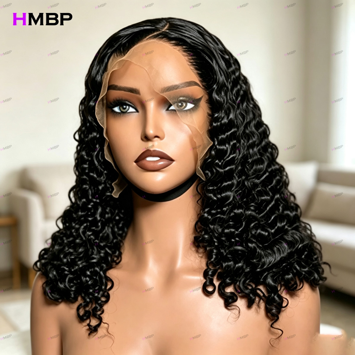 7x7 HD Kant Frontal Water Wave - Hd Lace Frontal Wig Human Hair Pre Plucked recensie en prijs