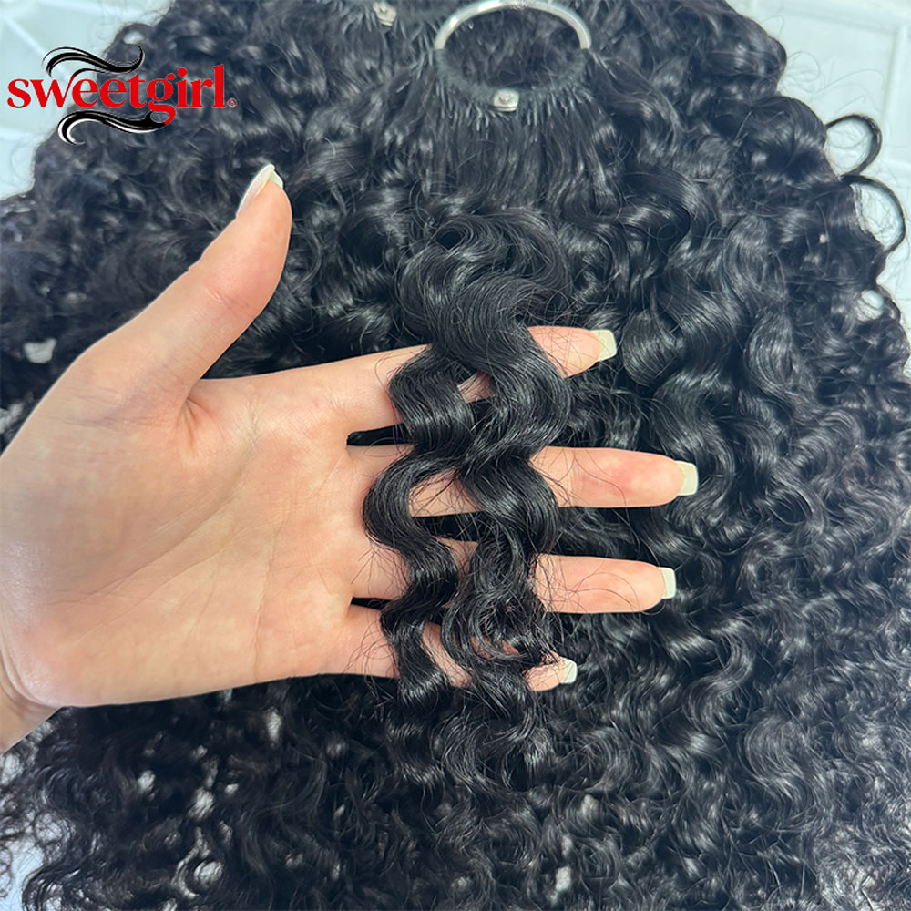Pixie Krul Natuurlijk Zwart 10 - Water Wave Bulk Human Hair For Braiding recensie en prijs