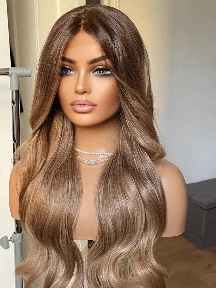 Honing Karamel Blonde Syntheti - Lace Front Wigs recensie en prijs