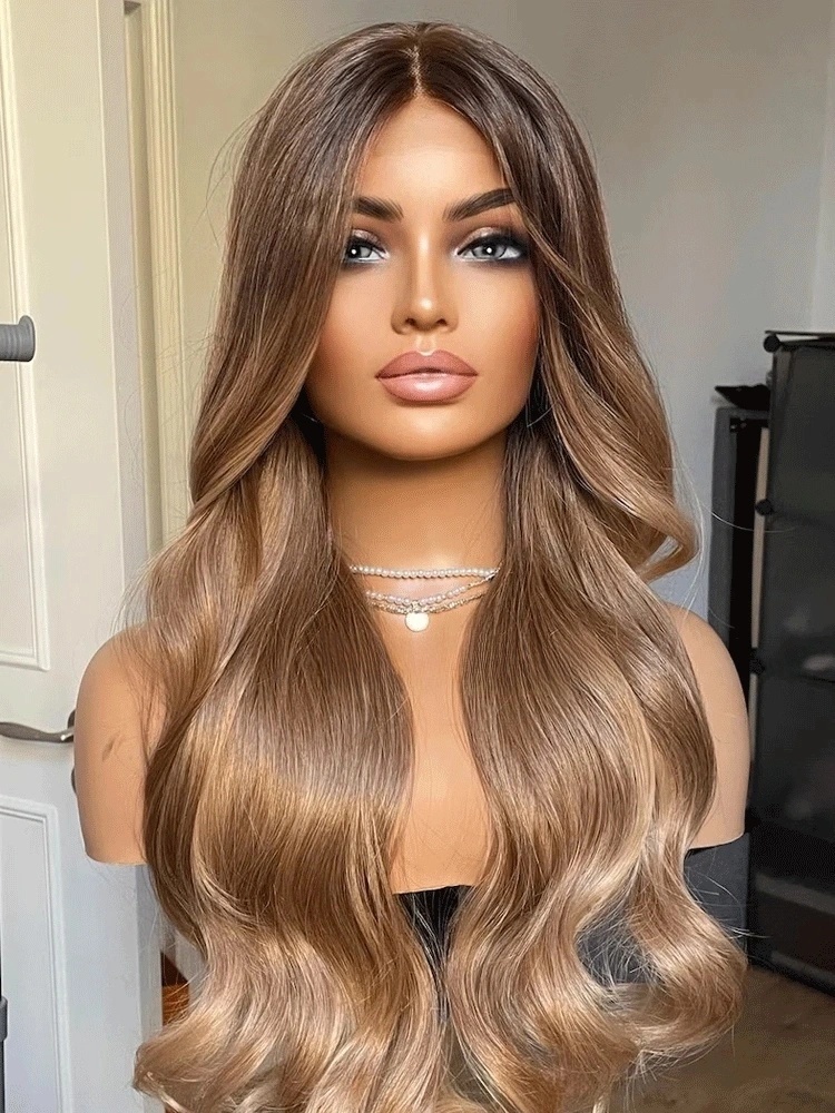 Honing Karamel Blonde Syntheti - Lace Front Wigs recensie en prijs