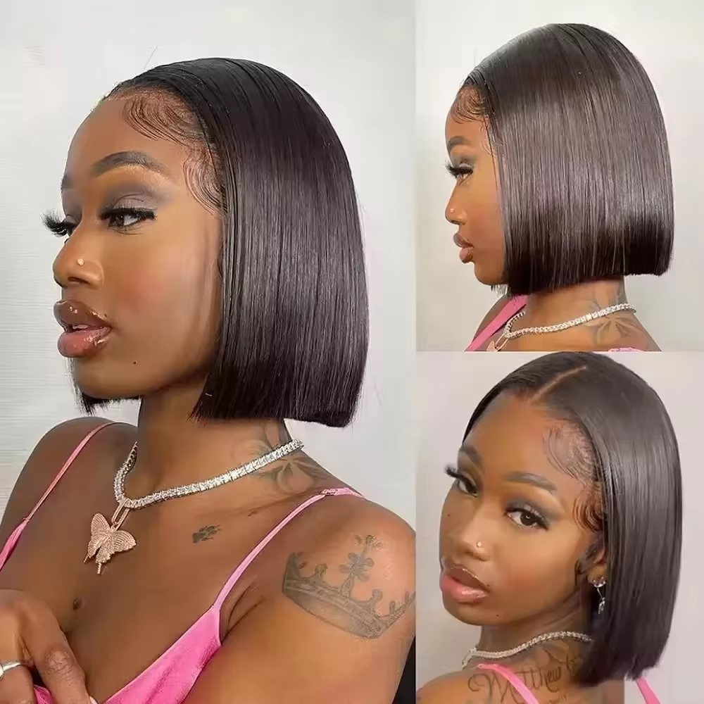 250 Density Recht 13x4 Kant Vo - Pre Parted 13X4 Lace Front Bob Wig recensie en prijs