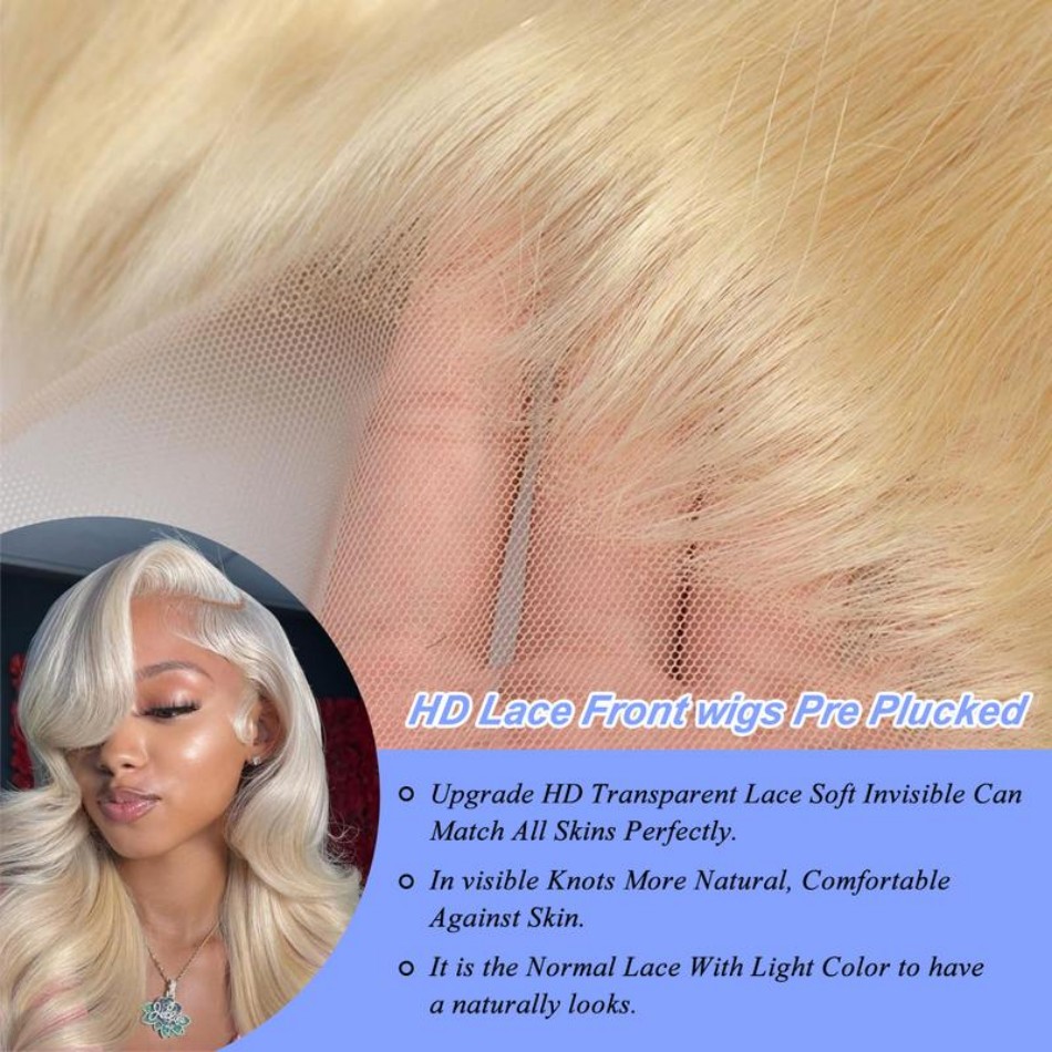 613 Hd Kant Frontale Pruik 13x - 613 Blonde Body Wave Lace Front Wig recensie en prijs